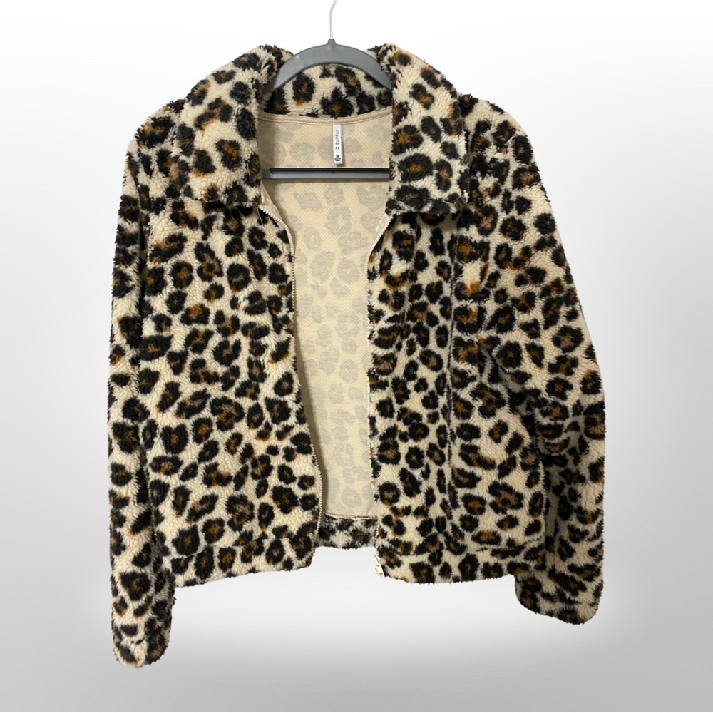 Z Supply Leopard Zip Jacket